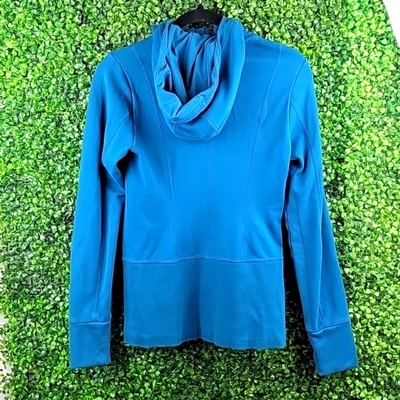 Athleta Womens Full Zip Hooded  Lightweight Jacket Blue Size Extra Small - Picture 6 of 11
